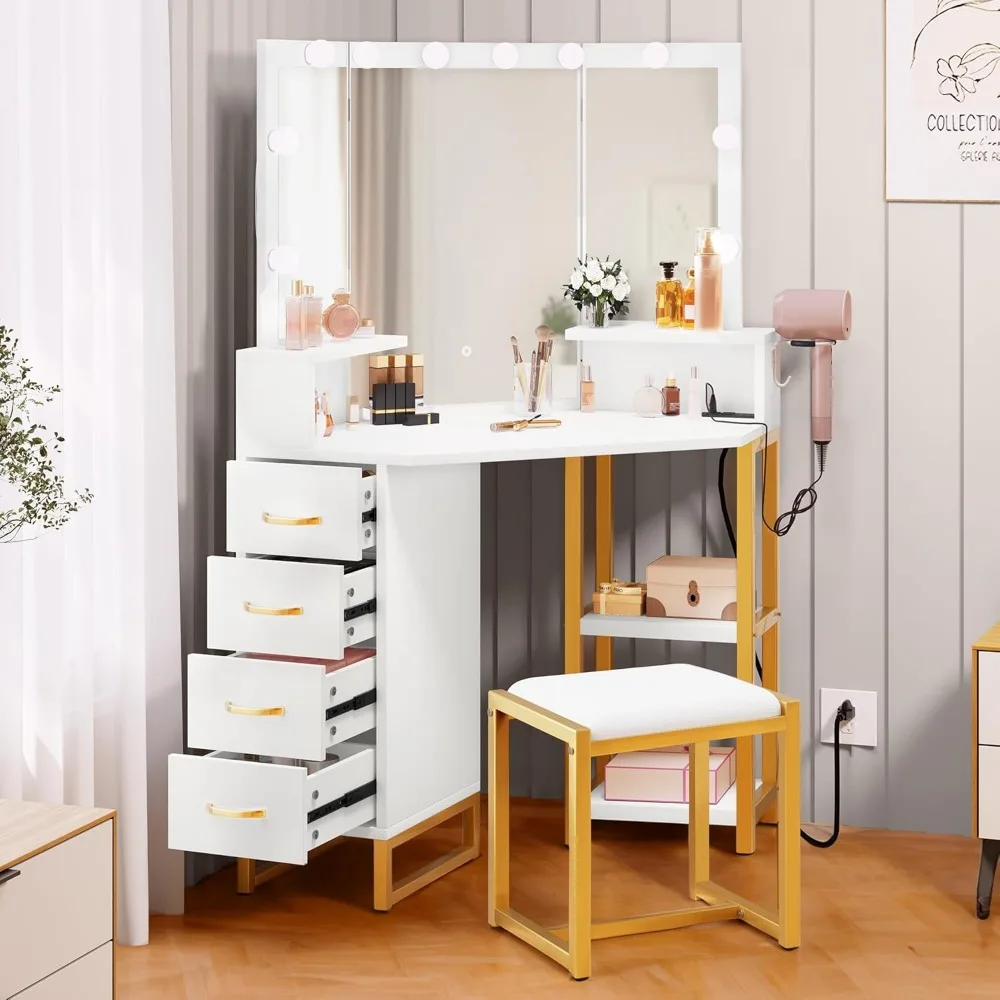 Туалетный столик с подсветкой зеркалом угловой туалетный электрической