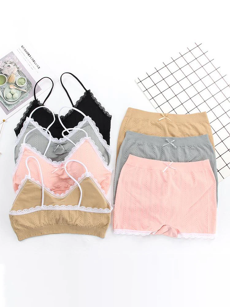 Комплект кружевного нижнего белья для мальчиков простое женское белье