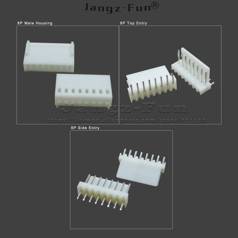 50pcs 8P JST 2510 2.54 Plug 2.54mm 8 Pin Male Female Housing Header Connectors Electric Cable Electrical Wire Connector