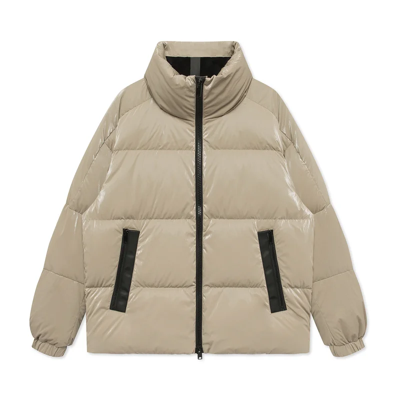 

Casual White Duck Down Winter s for Fashion Short Men's Warm Jacket Khaki Chaquetas Hombre