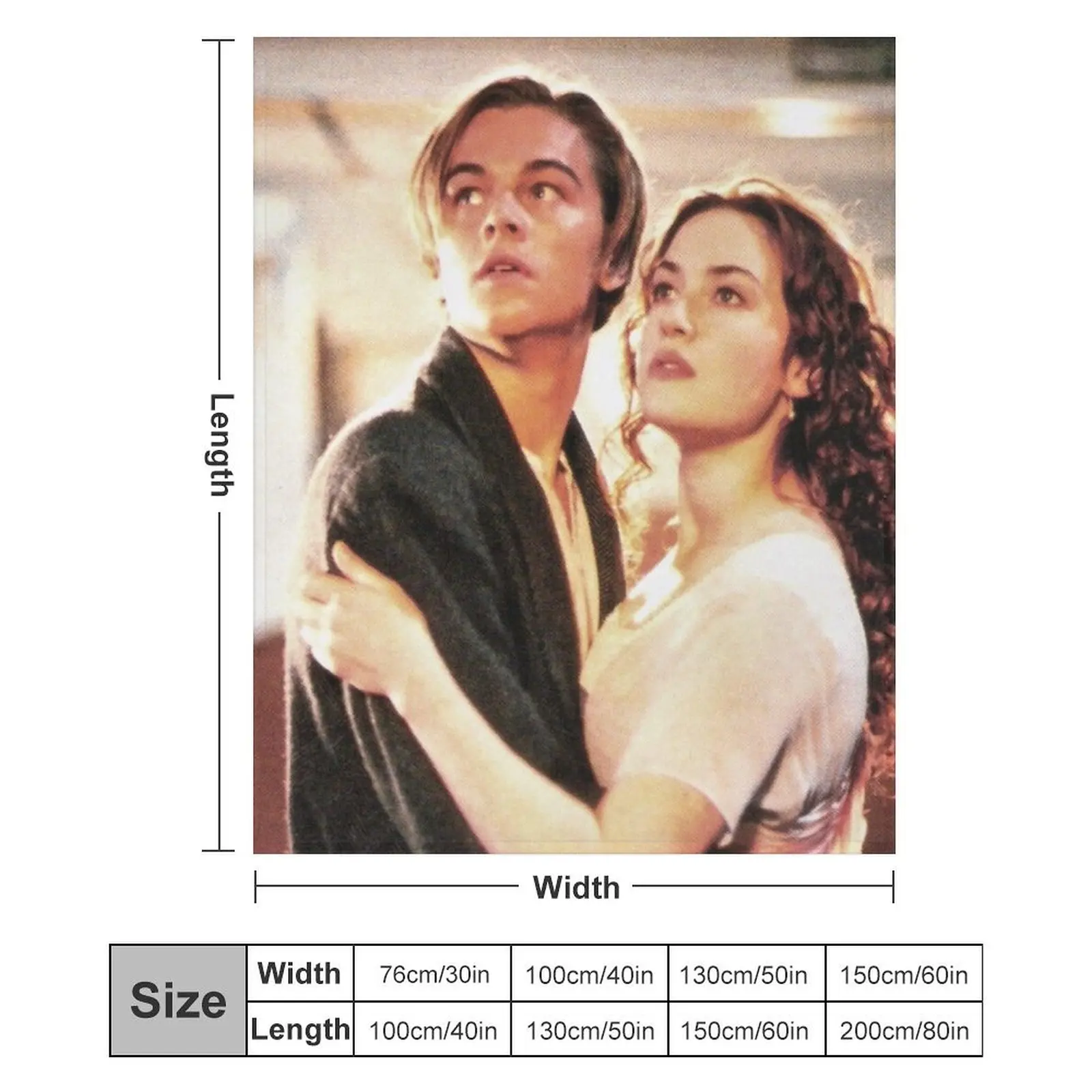 Дизайнерские большие одеяла Titanic Jack and Rose