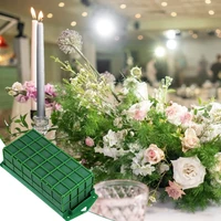 flower arrangement with holder floral foam cage flower holder with floral foam forwedding aisle flowers party decoration