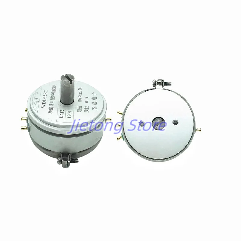 Прецизионный токопроводящий пластиковый потенциометр WDD35SC 1K 2K 5K 10K Ом Llinear 0.1% 4 контакта со слотом, 1 шт.