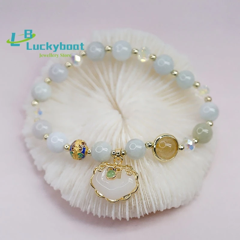 

Лето 2022, Лидер продаж, натуральный Изумрудный Кристалл, бусины, длительный срок службы, переводная ручная лента, простая и старинная Женская...