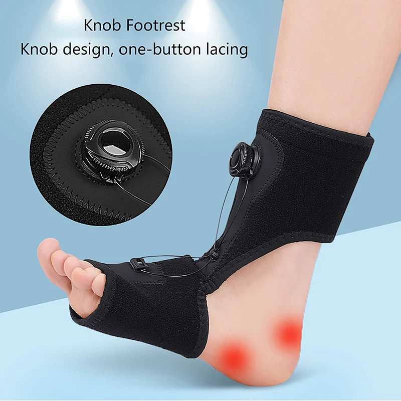 

New Knob Foot Droop Foot Brace Fixed Support Plantar Fascia Foot Brace Splint Ankle Fixation Support Night Splint Foot Care Tool