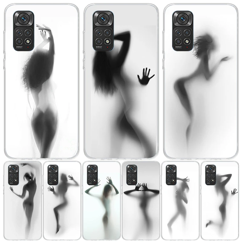 Женские силуэты сексуальный чехол для телефона девочек Xiaomi Redmi Note 13 12S 12 11S 11T 11E Pro