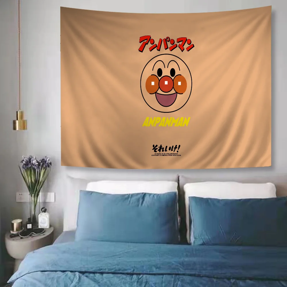 Children A-Anpanman Anime Cartoon Tapestry For Living Room Home Dorm Decor INS