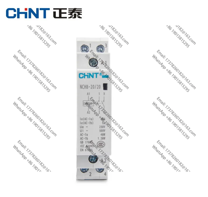 Фото CHINT-Контейктор doméstico Модульный переменный ток, NCH8-20, 220 В, 230 В, CA, 20 А, 1НО, 1НЗ, 2НО, 2НЗ Цена 5 шт. №3