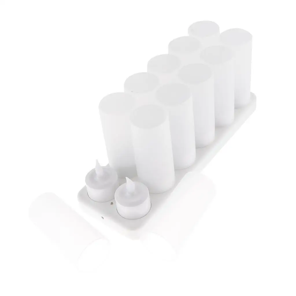 

12 шт., перезаряжаемые светодиодные электронные свечи