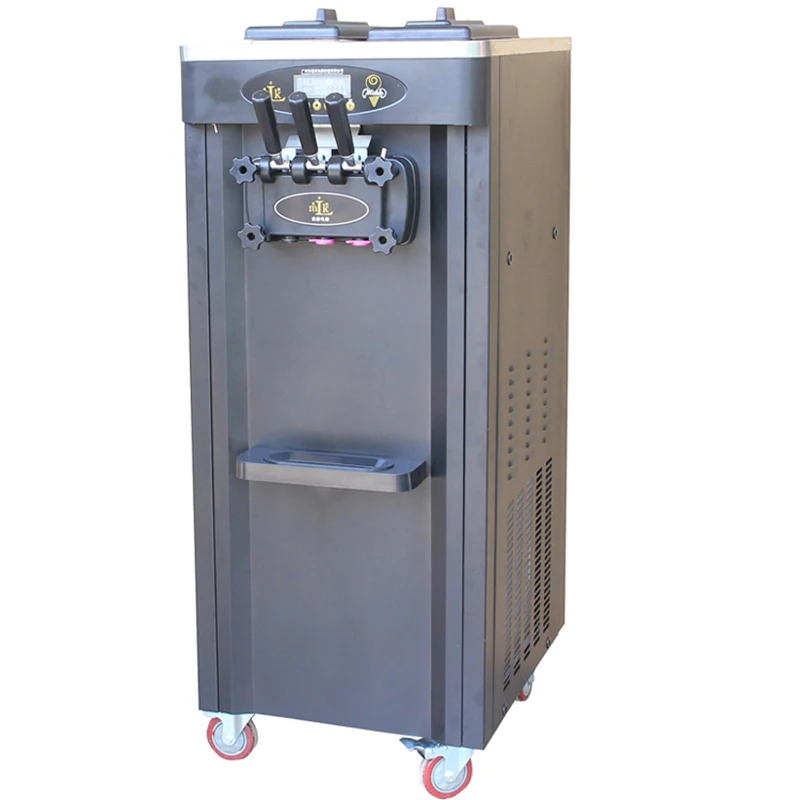 

Коммерческая машина для приготовления мягкого мороженого, 2000 Вт, электрическая вертикальная автоматическая машина для приготовления моро...