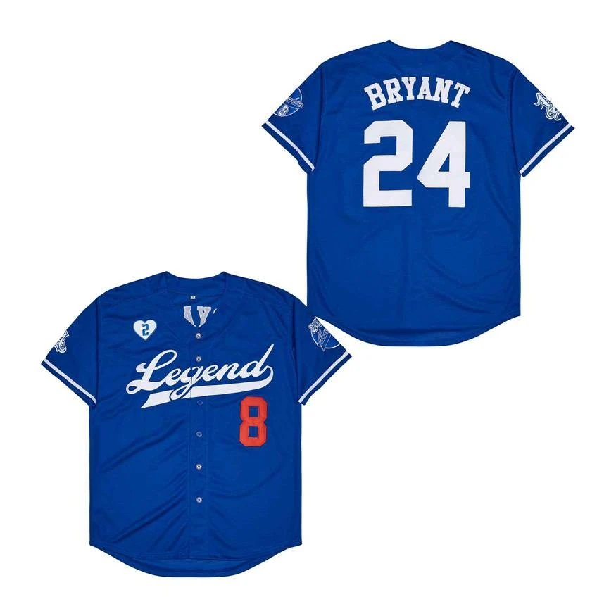Baseball Jersey Legend 8-24 Legacy Jerseys Sewing Embroidery Printed Portrait Sports Outdoor High Quality White Black 2023 New