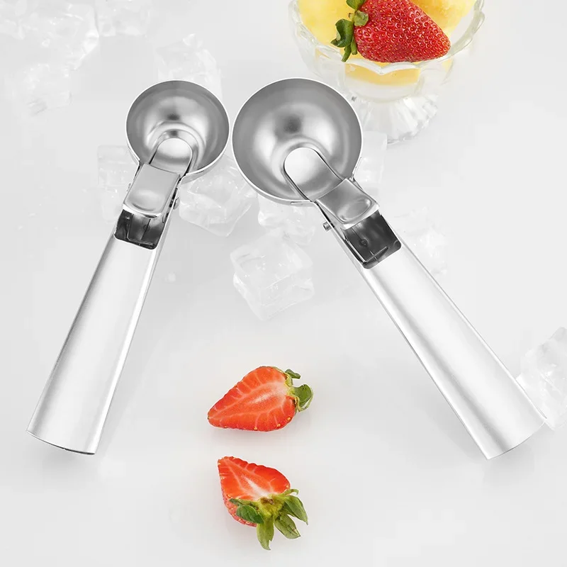 

Ice Cream Tools Stainless Steel Ice Cream Scoops Watermelon Fruit Spoon Dual-Purpose Ice Cream Ball Stack Summer Kitchen Tools