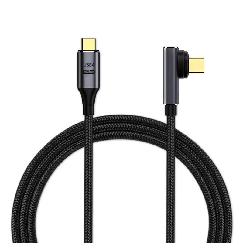 

Chubby 100w Charger Type C 20Gbps Data Transfer Fast Charging USB C Nylon Braided 4.0 Quick