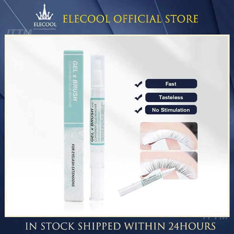 

1 PC NEW Fake Eyelash Glue Remover Pen Non-irritating Tasteless Faster Gel Makeup Comestic Remove Gel Remover With Brush TSLM1