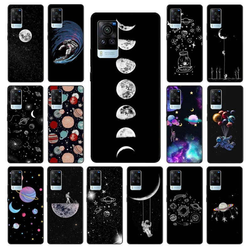 

Moon Astronaut Phone Case for VIVO V21E V21 V23 V23E V2109 Y53S Y33S Y55 Y76 Y31 Y21 Y72 Y01 Y21S Y11S