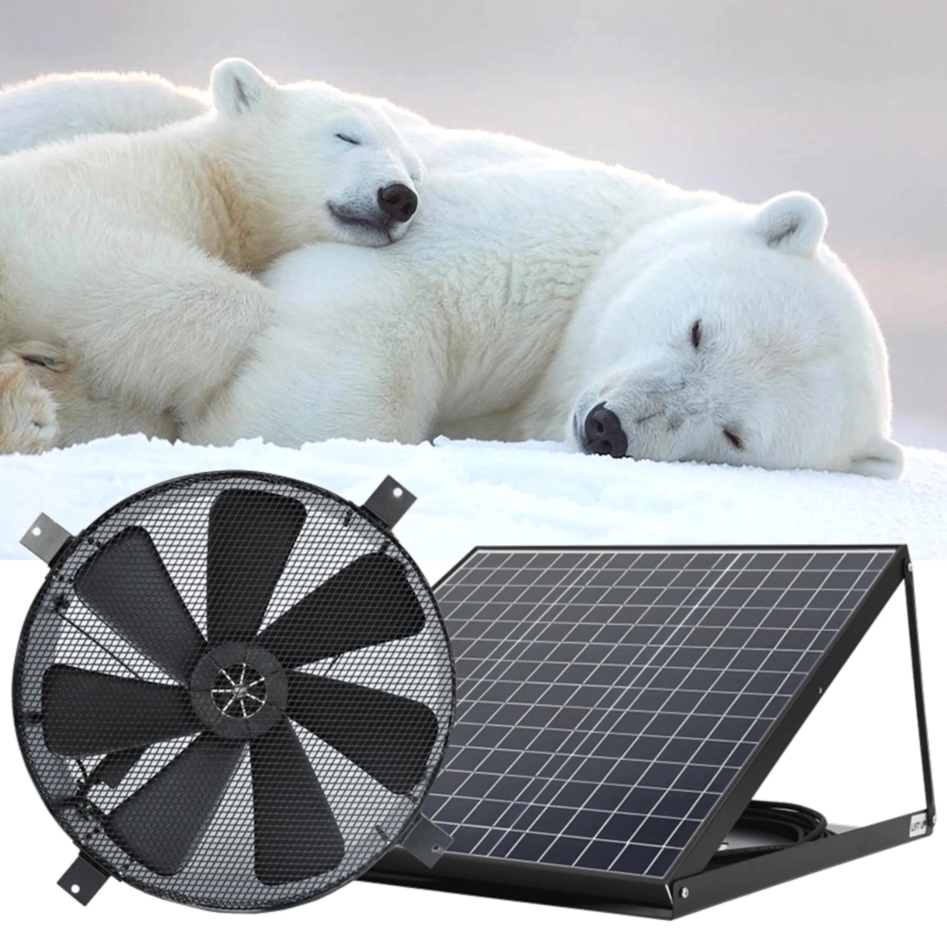 Вытяжной вентилятор на солнечной энергии системы HVAC настенный инструмент для