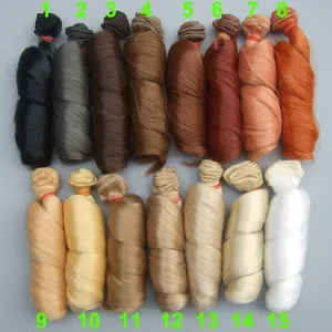 1 шт. парики для кукол 15*100 см натуральный цвет вьющиеся кукольные волосы для шарнирной куклы SD русская одежда ручной работы кукольные парики