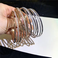 lats 2020 new big circle round hoop earrings for womens fashion statement gold color punk charm earrings party jewelry
