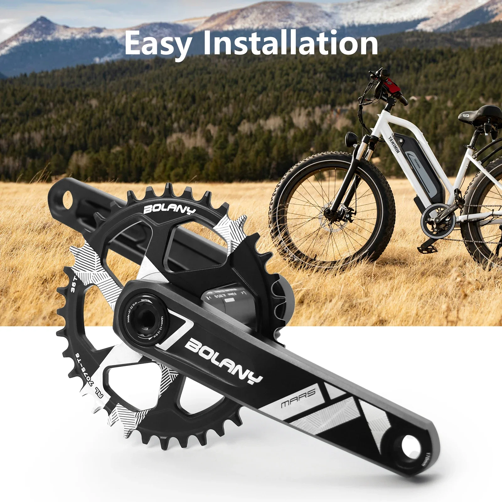 Комплект кривошипов BOLANY для горного велосипеда 34/36T велосипедный диск с ЧПУ