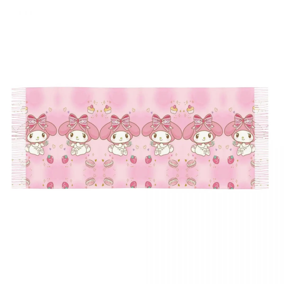 Женские длинные новые аниме Kawaii Melody шарфы на заказ женские зимне-осенние мягкие