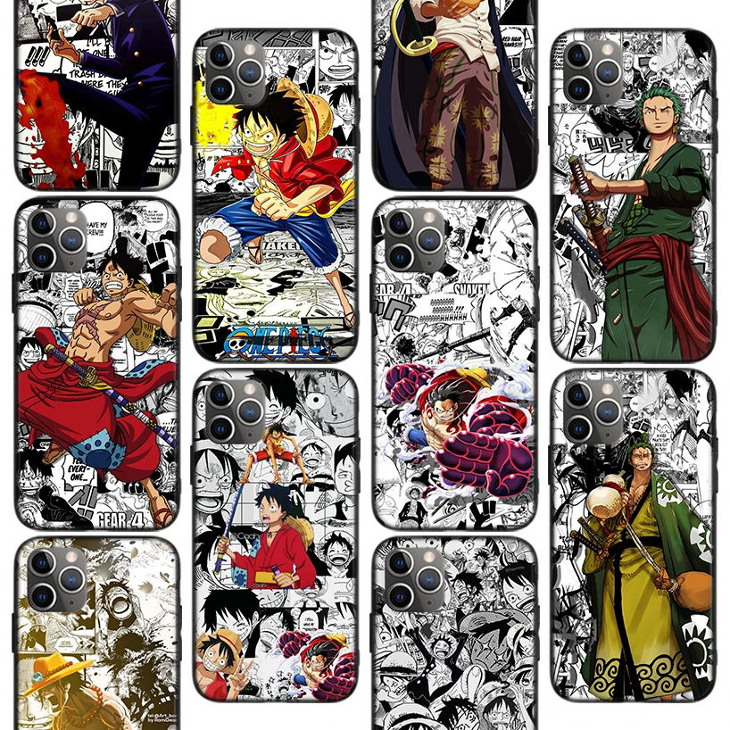 

One Piece Anime Luffy Zoro Phone Case For iPhone 11 12 Pro Max 13 Mini 7 Plus X XS XR Apple 6 6S 8 SE 5 5S Fundas Back Cover Coq
