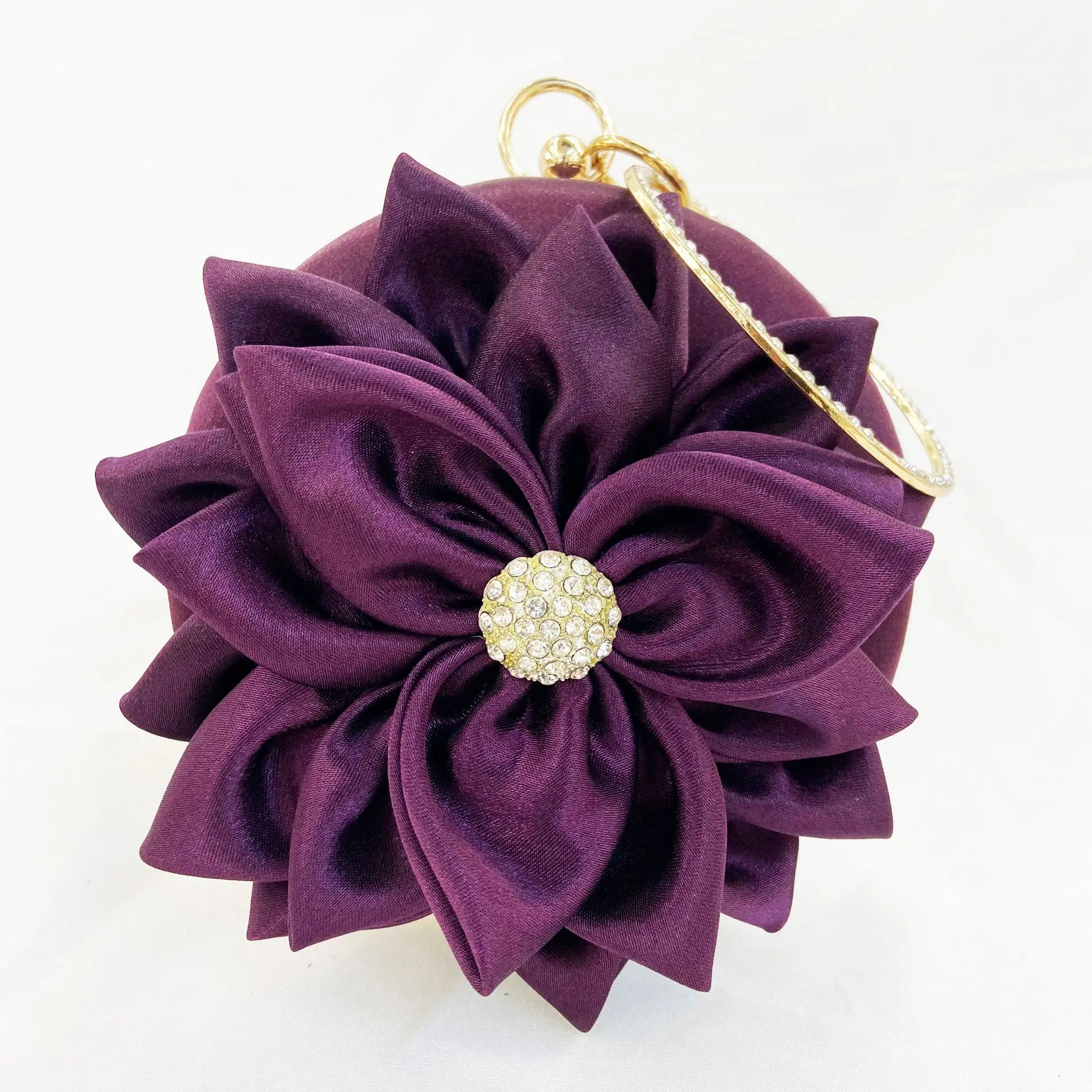 

Women's Bag New Flower Banquet Women's Portable Round Evening Bag Crossbody Bag Antique Dress Cheongsam Bag