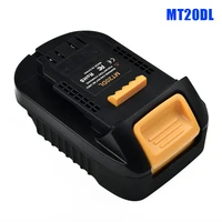 mt20dl battery adapter for makita 18v bl1860 bl1830 bl1815 li ion battery for dewalt 18v 20v dcb200 battery converter adapter