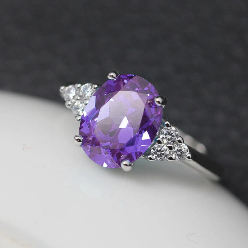 

6 Colors Trendy Water Drop Crystal Open Ring For Women Party Weeding Engagement Cubic Zirconia Rings Adjustable Jewelry