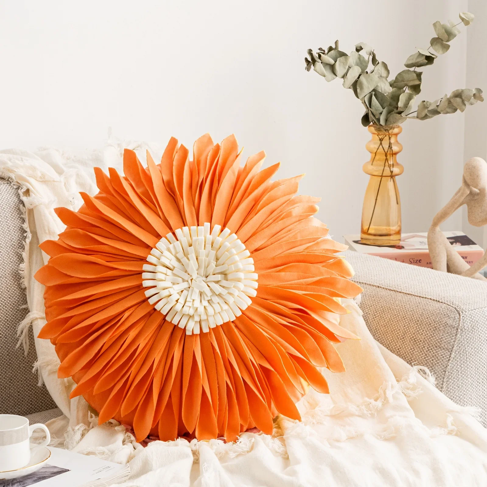 Модные современные стильные розовые белые декоративные подушки 45*45 см бархатная