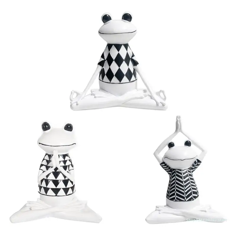 

Фигурка лягушки Йога C5AD в скандинавском стиле, креативная художественная статуэтка в виде животного для дома, спальни, крыльца, украшение в...