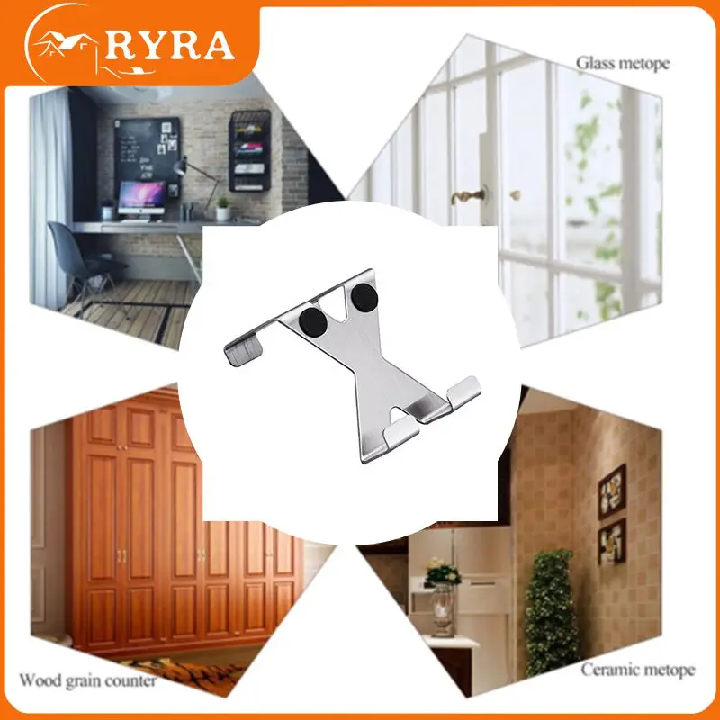 

Крючки для дверей из нержавеющей стали, подвесная вешалка для кухни, шкафа, одежды на дверь, задний тип, сильные практичные домашние аксессуары