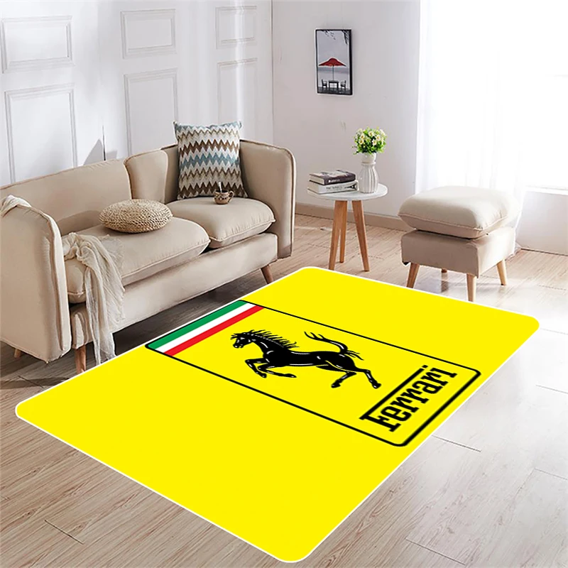 Room Mats Ferrari Bath Mat Kitchen Floor Bathroom Carpet Living Door Entrance Prayer Rug Home Children Hallway Bedroom Carpets