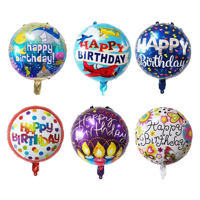 

7 шт., фольгированные круглые шары CHLEZI, 18 дюймов