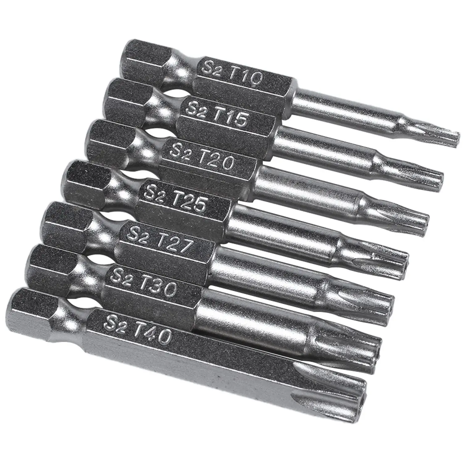 

7Pcs Set Star Bit Screwdriver Drill Bits Screw Driver Magnetic 1/4Inch Hex Shank Hand Tools Five-Pointed Star Bore Hole