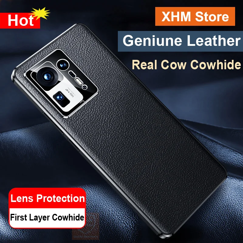 

Real Cow Geniune Leather Phone Case For Xiaomi Mi Mix 4 Mix4 Corium Bumper Cover For Xiaomi Mix 4 Case Luxury Shell