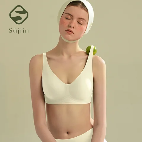 SUJIIN бесшовные беспроводные бюстгальтеры больших размеров  MX181