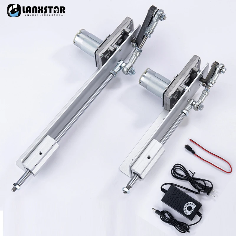 Kit Telescópica Atuador Linear com Controlador de Velocidade dc 12v 24v Curso 28cm 315 Centímetros Faça Você Mesmo Ciclo Alternativo Atuador Linear