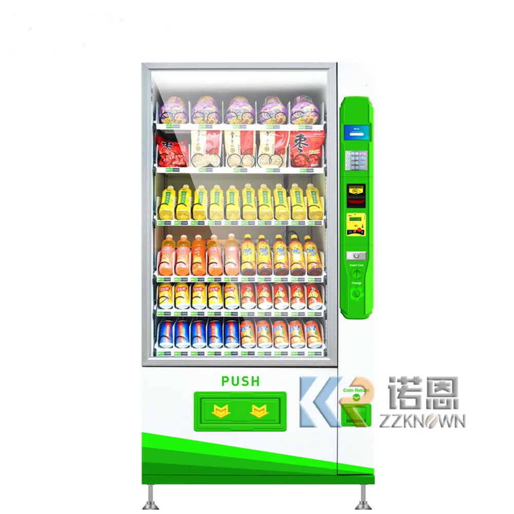 

New Design Multifunction Vending Machine Drinks and Snacks Vending Machine Coin for Bussiness Convenient Store Outdoor