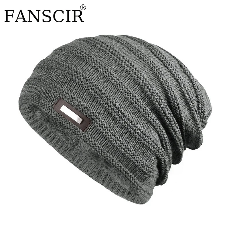 

Fashion Winter Bonnet Hat For Men Women Autumn Knitted Solid Color Skullies Beanies Casual Soft Turban Hats Hip Hop Beanie Cap