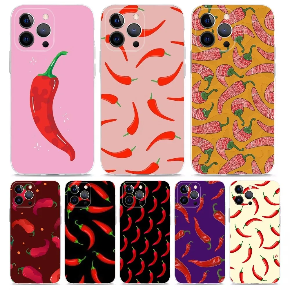 Чехол для телефона Chili красный iPhone 15 14 13 12 11 Plus Pro Max XR XS X 7 8 SE Mini Transparent Shell