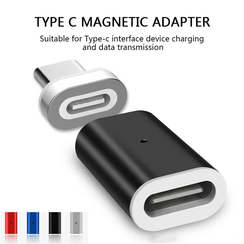 Фото Магнитный адаптер USB Type C к Type-C конвертер для Huawei p30 pro Xiaomi Samsung S10 Oneplus 7 телефонный Магнитный адаптер USB Type C к Type-C конвертер для Huawei p30 pro Xiaomi Samsung S10 Oneplus 7 телефонный