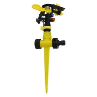 adjustable spiked rocker sprinkler garden agriculture watering nozzle lawn irrigation watering 360 degrees rotary jet