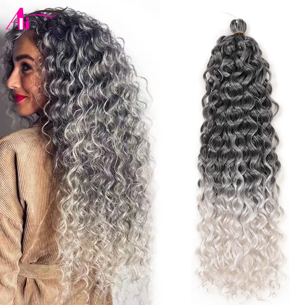 Alibaby синтетические кудрявые волосы для вязания крючком волнистые 18 24 дюйма