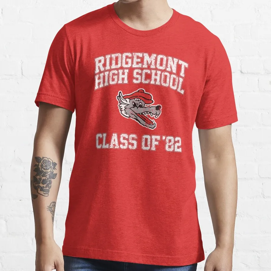 

Футболка Ridgemont для старшей школы, класс 82, быстрое время в ридгемоне, футболки Aldult на заказ для подростков, унисекс, футболки с цифровой печатью