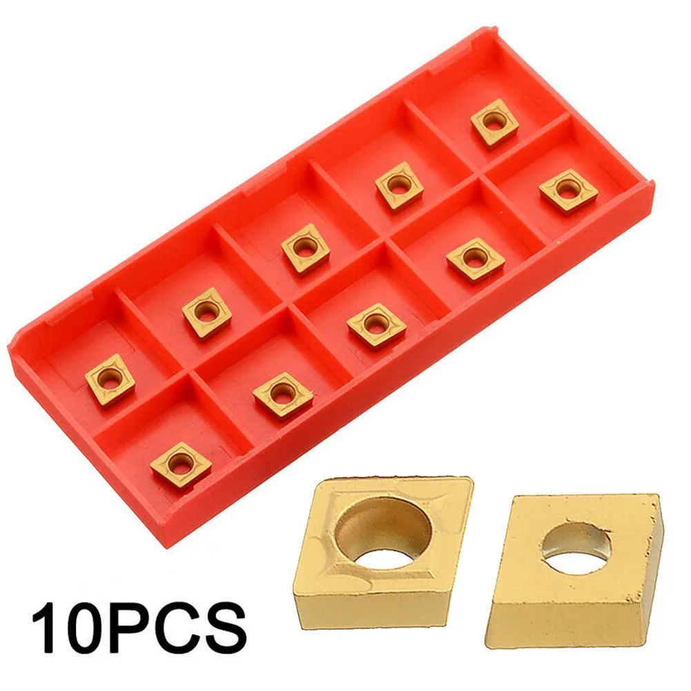 

10pcs CCMT060204-HM YBC251 Lathe CNC Carbide Blades Insert For Turning Tool For Workshop Tools Accessories