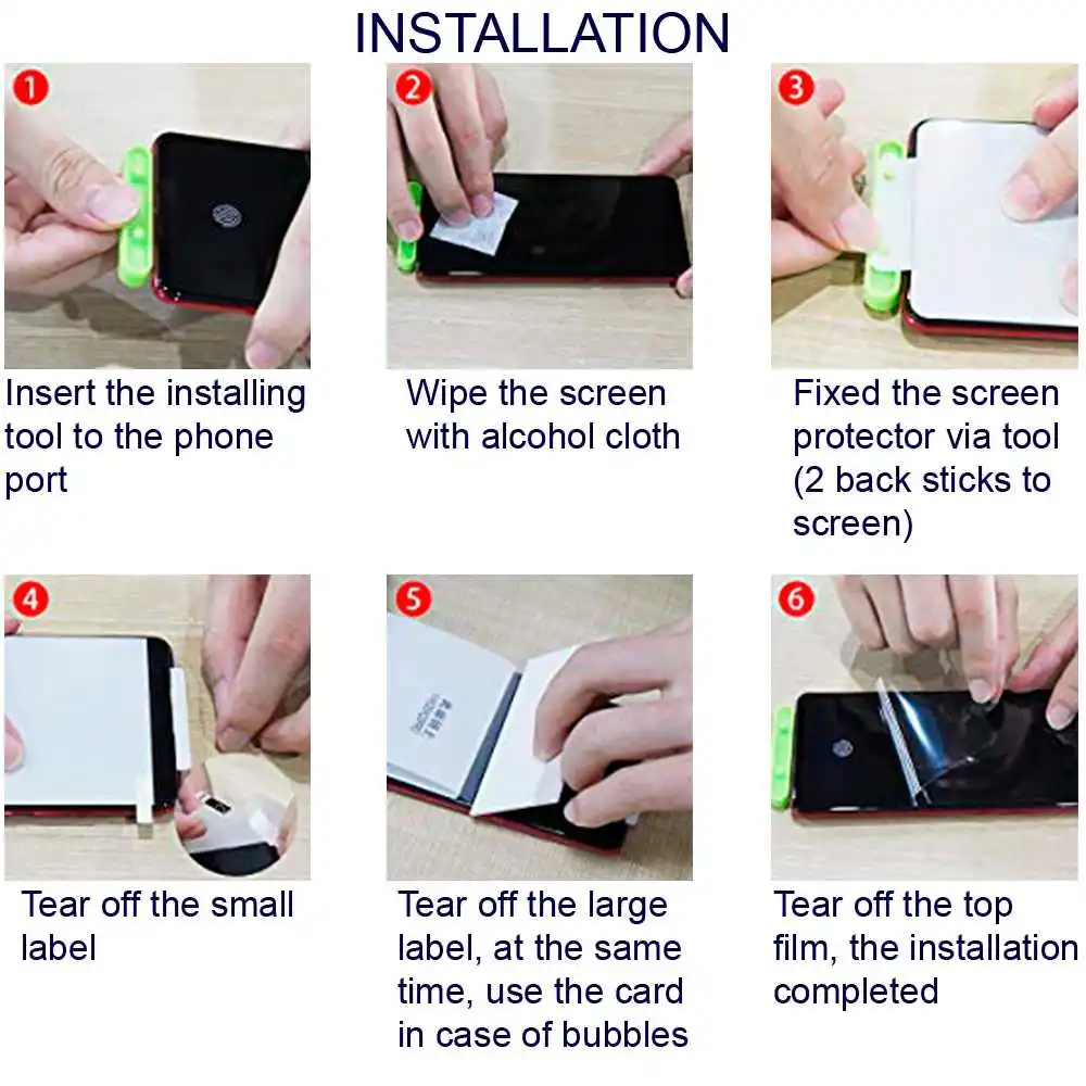 Защитная пленка для экрана из ТПУ Гидрогелевая гибкая Samsung Galaxy A50 полное покрытие