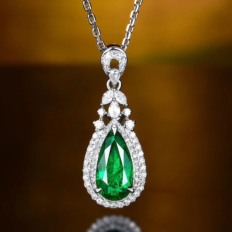 Женское винтажное ожерелье с кристаллами ярко-зеленого цвета - купить по