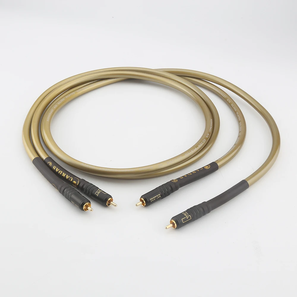 Усилитель мощности CARDAS Hexlink Goden Five 5-C Fever HiFi OCC Copper Audio CD, кабель RCA, удлинитель аудиокабеля со штепсельной вилкой WBT-0144