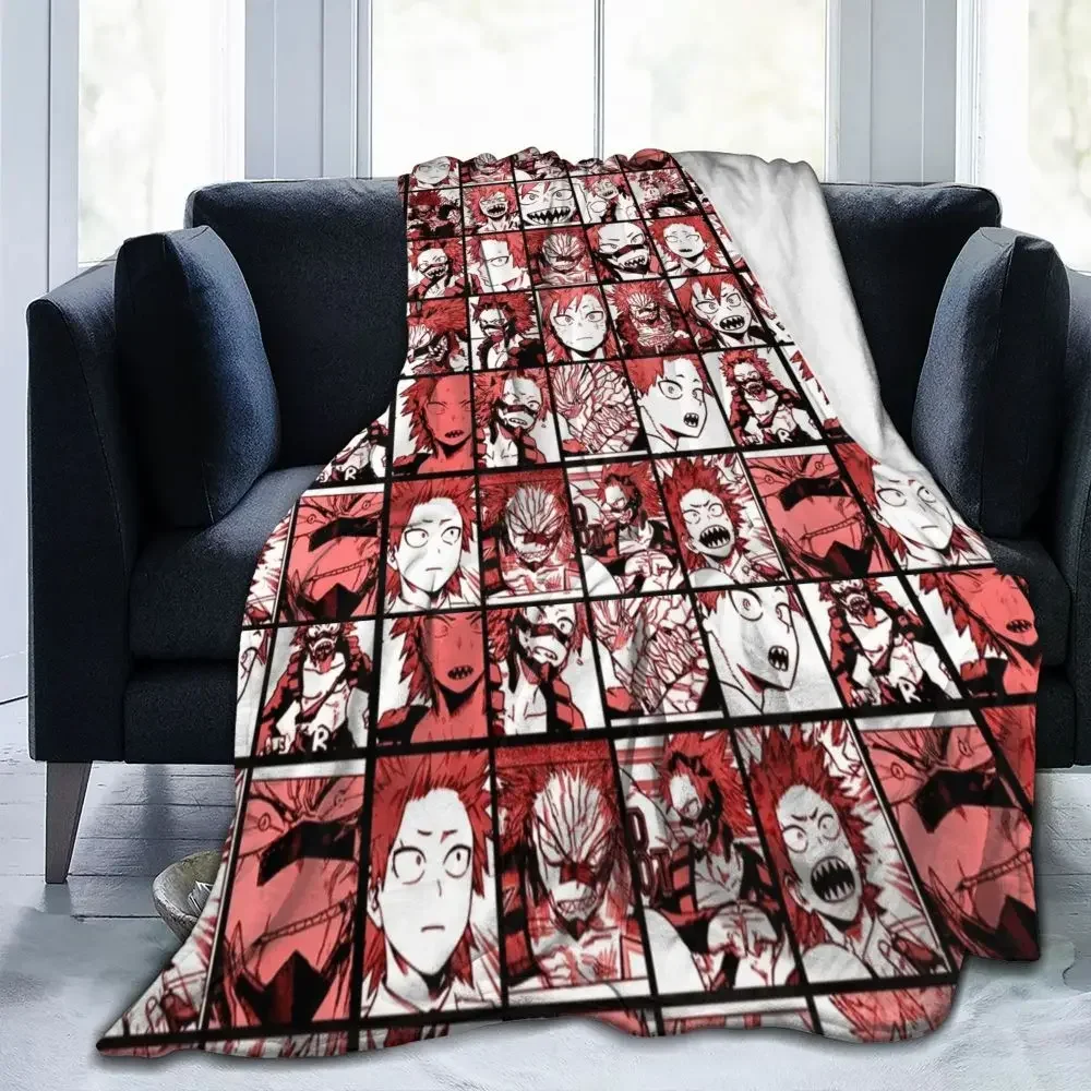 Boku No My Hero Аниме Одеяло Kirishima Лоскутное Фланелевое Мягкое Теплое Покрывало Для