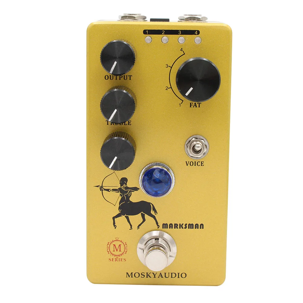

Pedal Pedals Guitar Effects Pedal Boost/overdrive CLIPPING MODES GAIN OUTPUT TREBLLE Yellow 11.5*6.5*5CM Durable